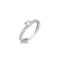 Ring Mirco Visconti Woman Solitario in White Gold Diamante 1.05 Ct MV202/40 - MV202/40